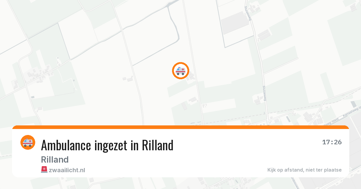 Ambulance ingezet in Rilland — 18 mei 2026
