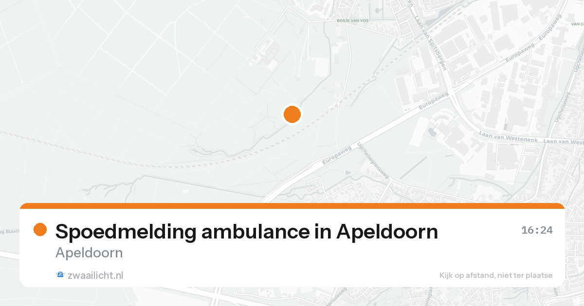 Spoedmelding ambulance in Apeldoorn — 14 aug 2026