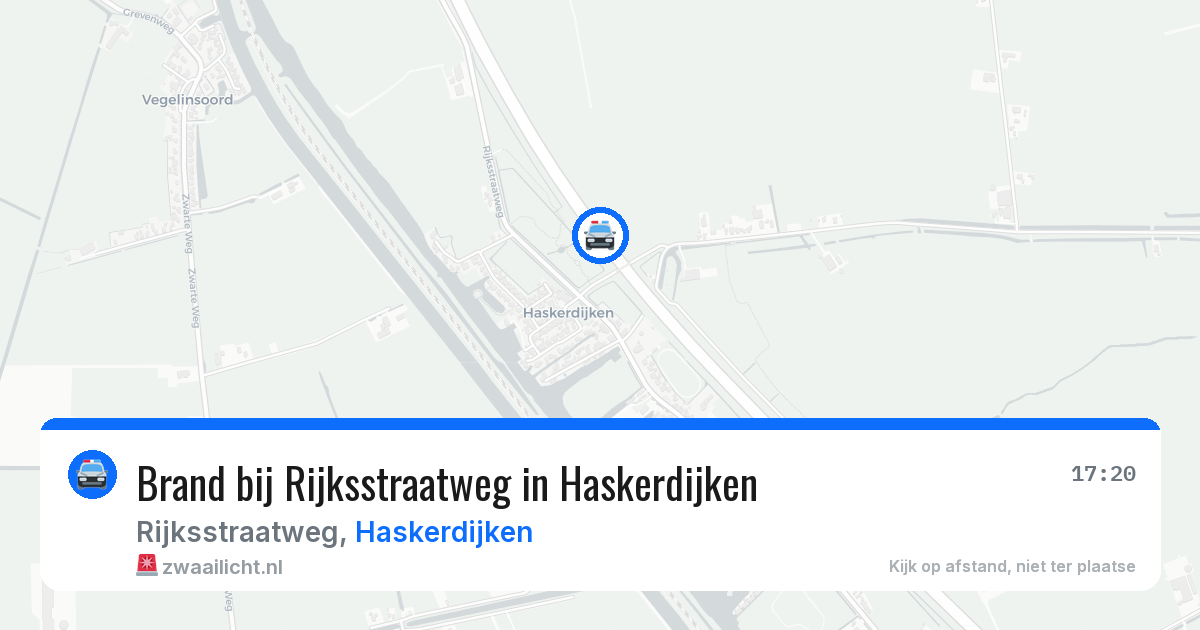 Brand bij Rijksstraatweg in Haskerdijken — 19 jun 2026