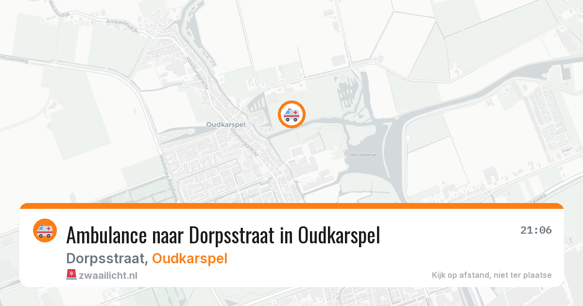 Ambulance naar Dorpsstraat in Oudkarspel — 26 jun 2026