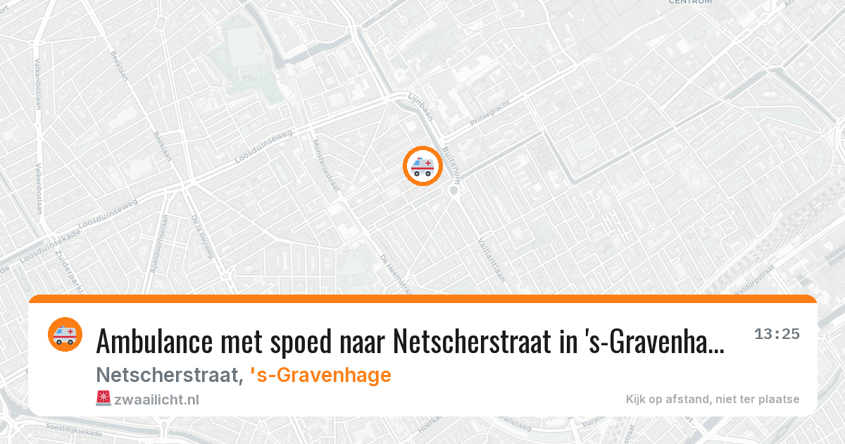 Ambulance met spoed naar Netscherstraat in 's-Gravenhage — 7 jun 2026