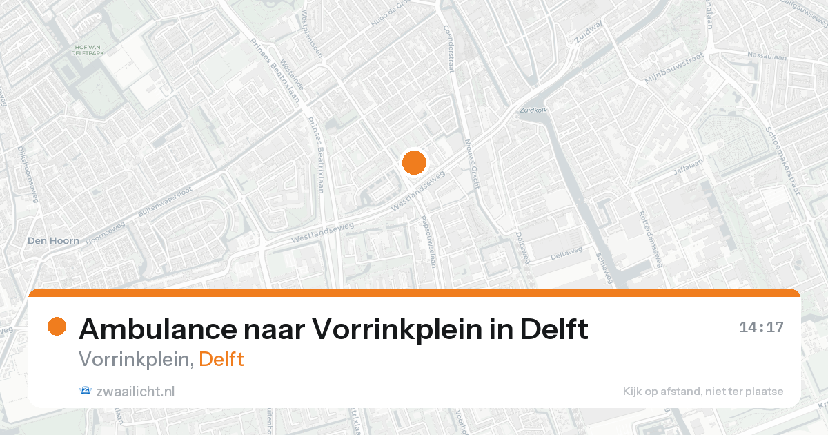 Ambulance naar Vorrinkplein in Delft — 7 feb 2026