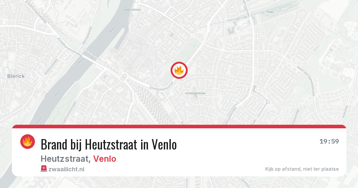 Brand bij Heutzstraat in Venlo — 23 apr 2026