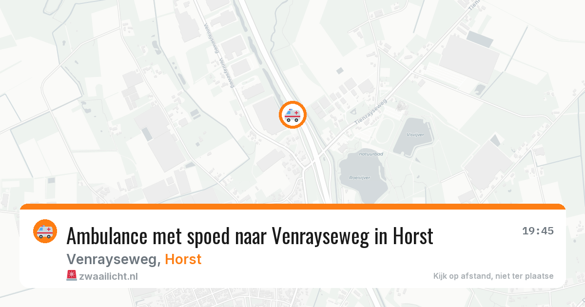 Ambulance met spoed naar Venrayseweg in Horst — 1 aug 2026