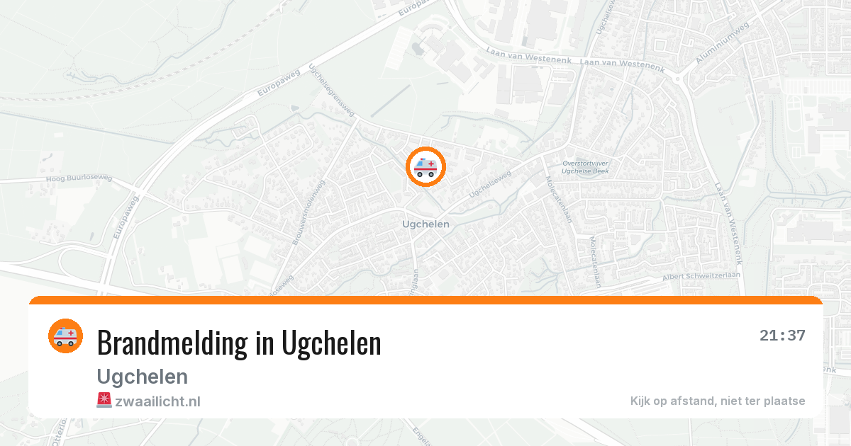 Brandmelding in Ugchelen — 9 mei 2026