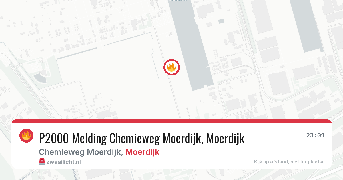 P2000 Melding Chemieweg Moerdijk, Moerdijk — 10 aug 2026