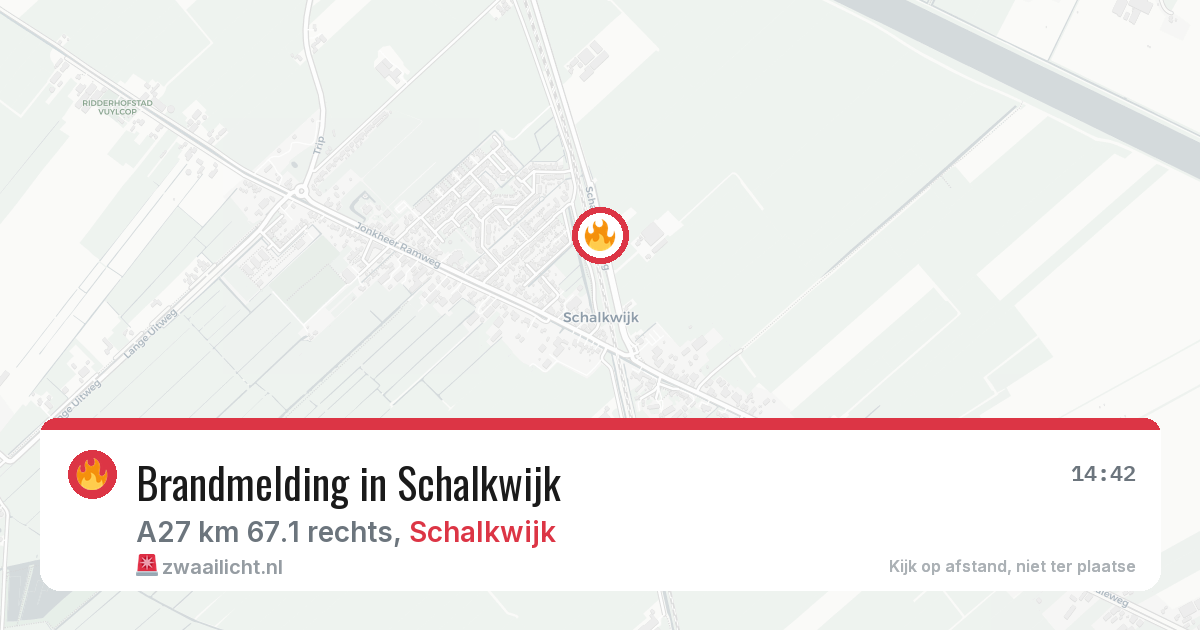 Brandmelding in Schalkwijk — 15 feb 2026