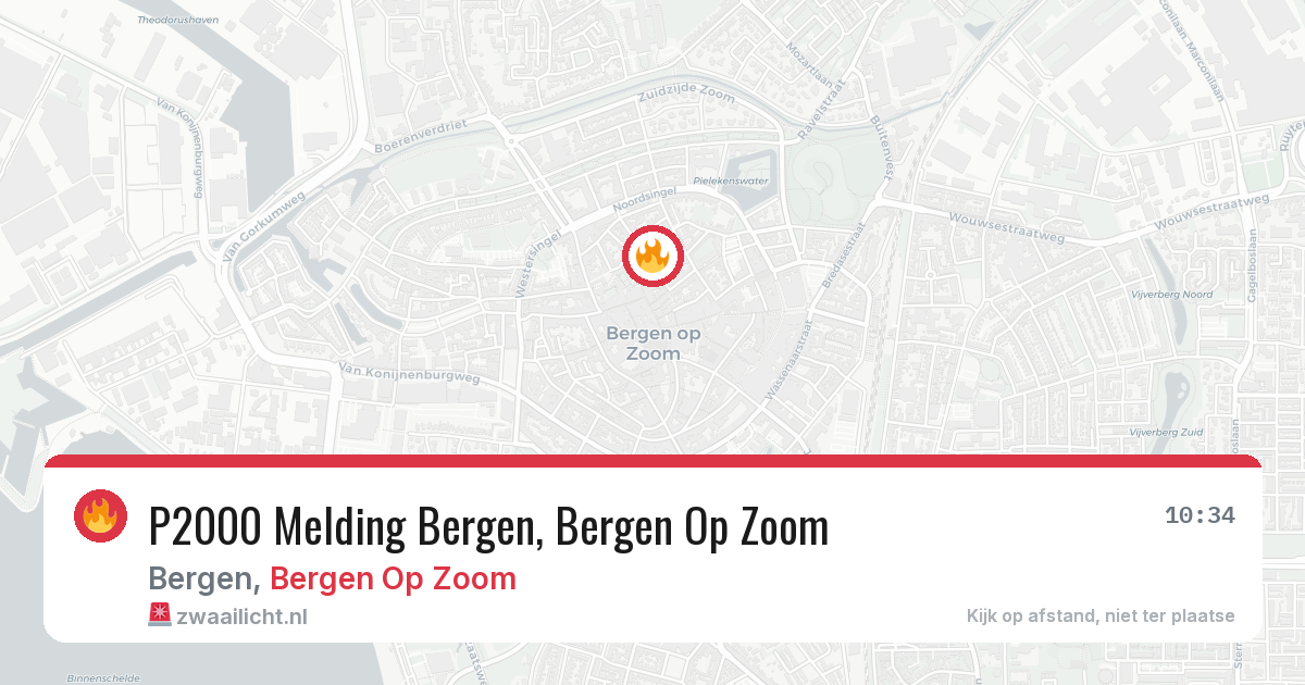 P2000 Melding Bergen, Bergen Op Zoom — 11 jun 2026