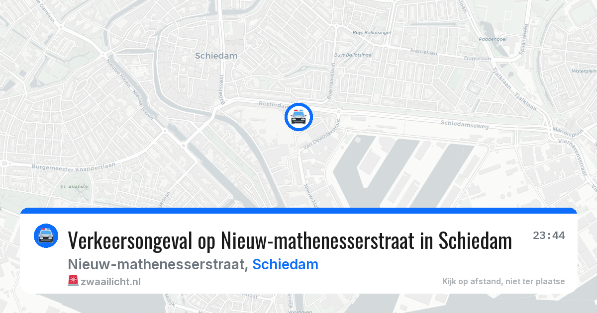 Verkeersongeval op Nieuw-mathenesserstraat in Schiedam — 30 mei 2026