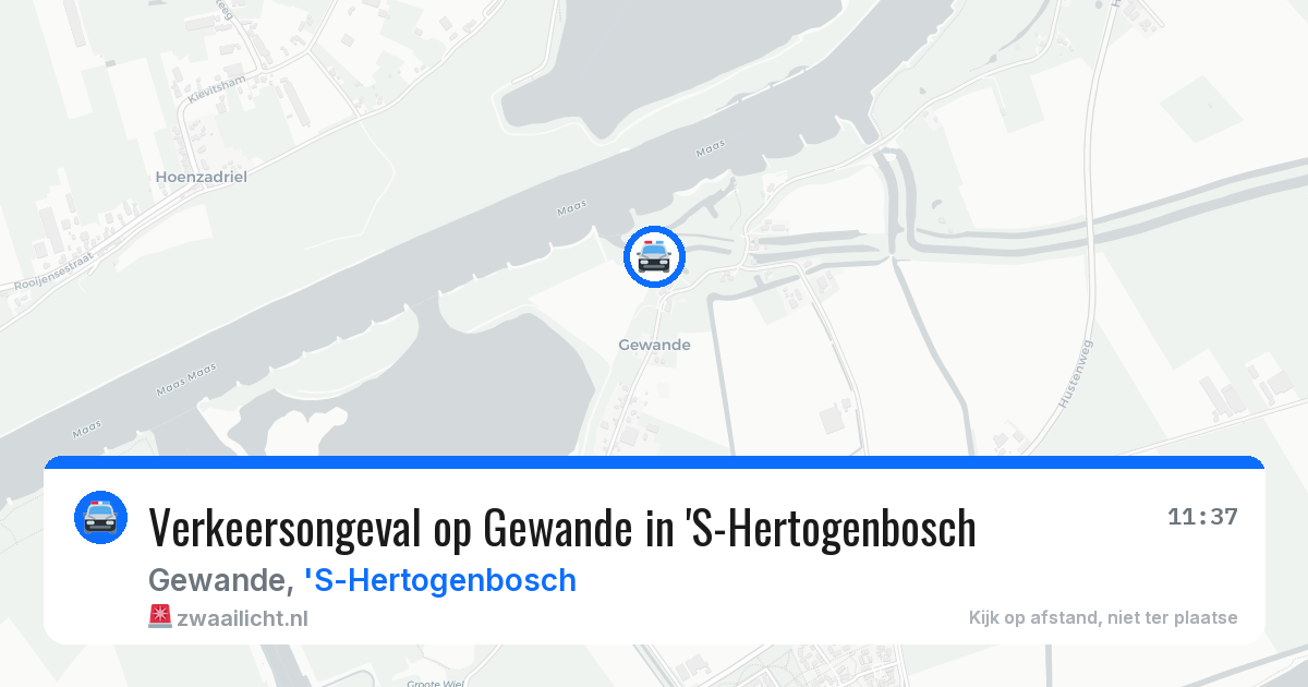 Verkeersongeval op Gewande in 'S-Hertogenbosch — 2 aug 2026