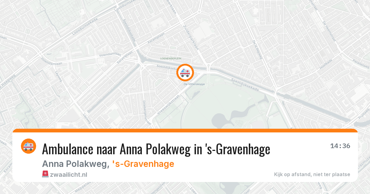 Ambulance naar Anna Polakweg in 's-Gravenhage — 30 jul 2026