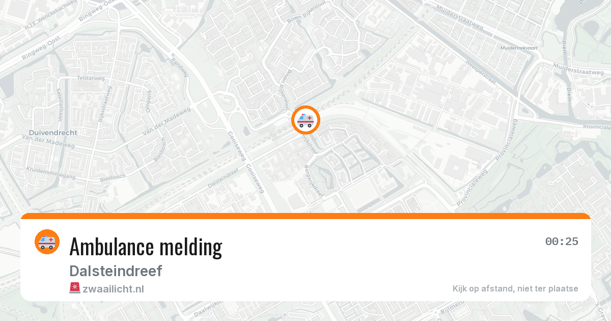 Ambulance melding — 25 jun 2026