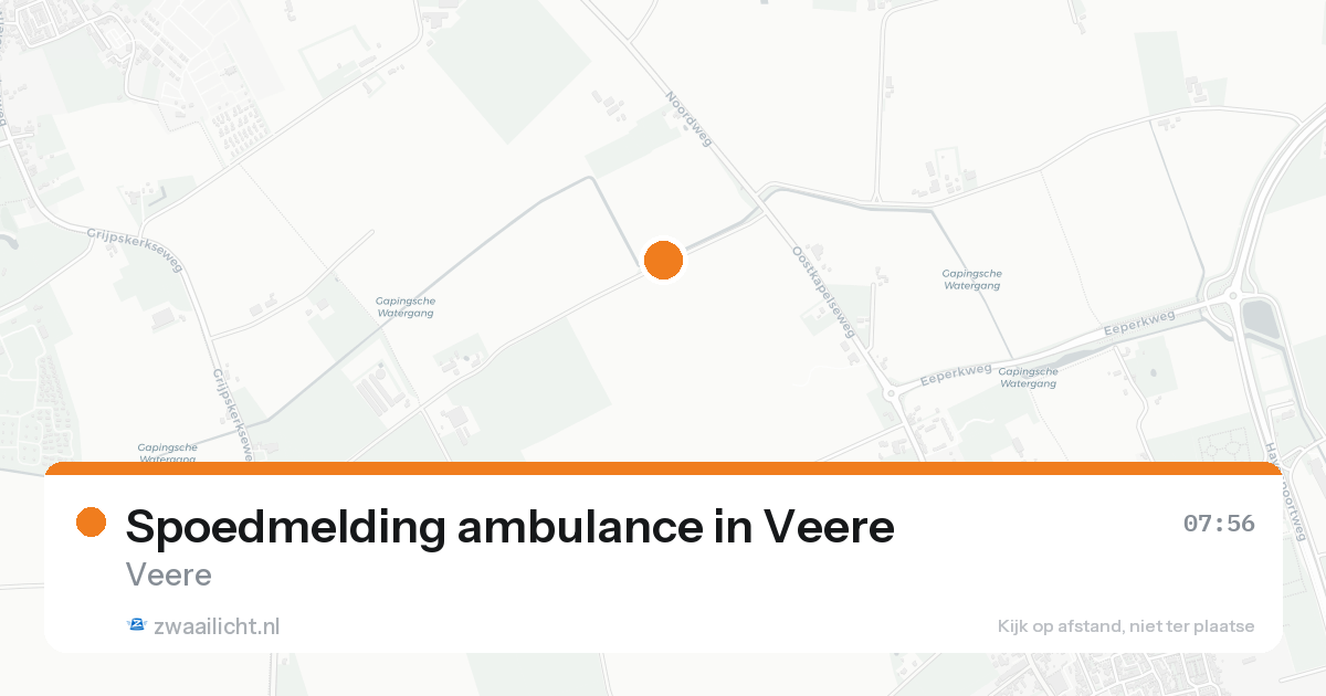 Spoedmelding ambulance in Veere — 5 apr 2026