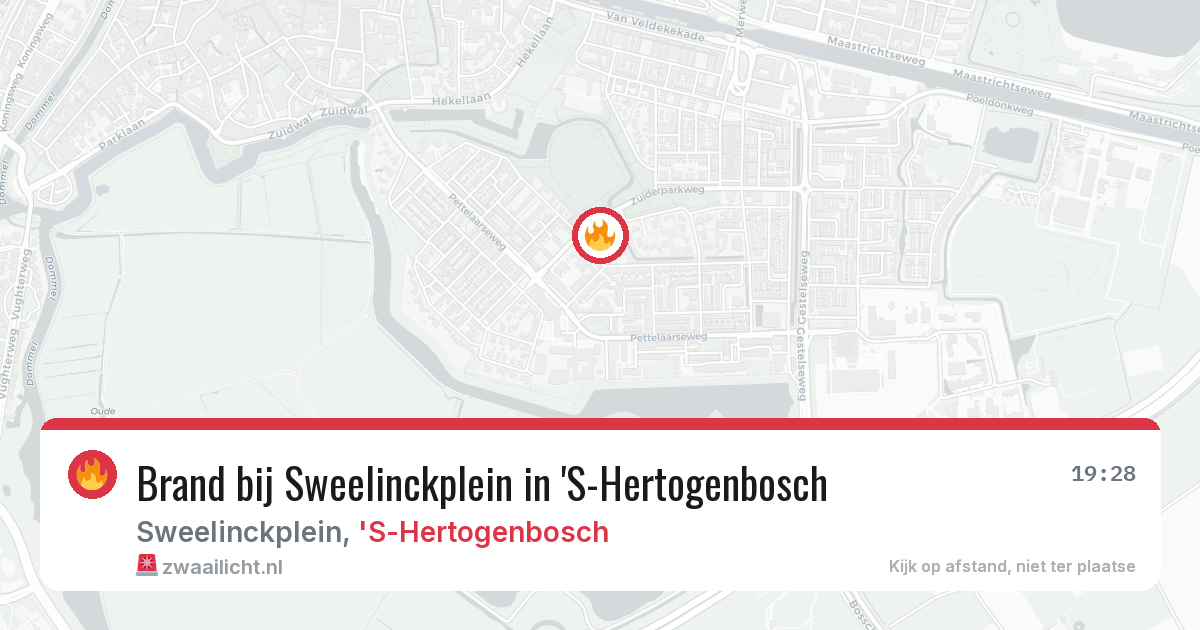 Brand bij Sweelinckplein in 'S-Hertogenbosch — 20 mrt 2026