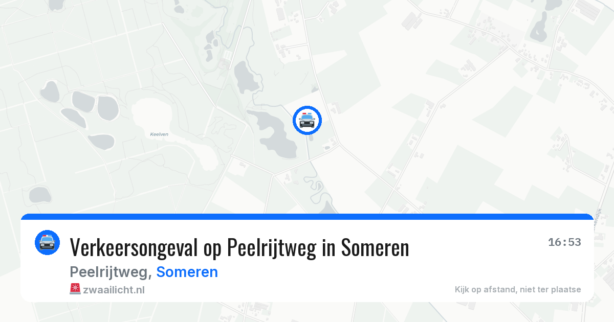 Verkeersongeval op Peelrijtweg in Someren — 21 jan 2026