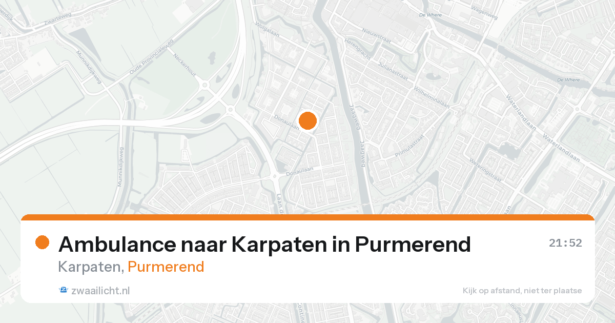 Ambulance naar Karpaten in Purmerend — 8 jun 2026