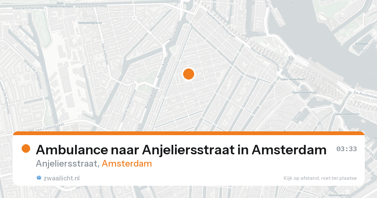 Ambulance naar Anjeliersstraat in Amsterdam — 19 aug 2026
