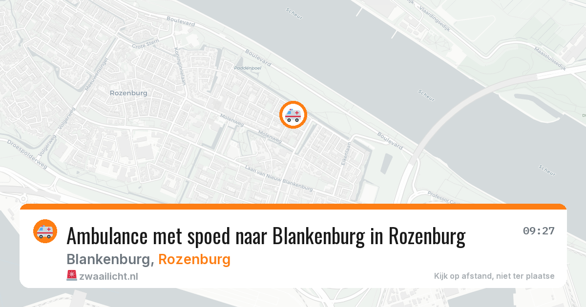Ambulance met spoed naar Blankenburg in Rozenburg — 6 mei 2026