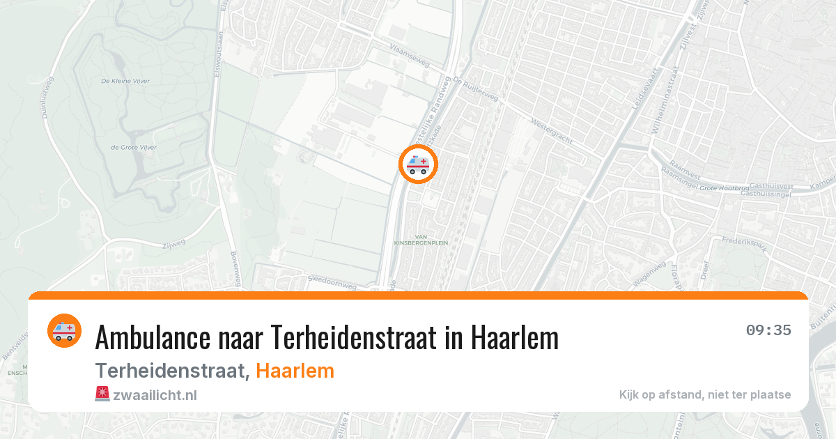 Ambulance naar Terheidenstraat in Haarlem — 26 mrt 2026