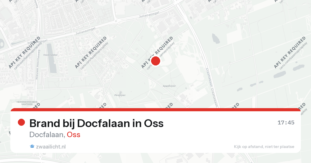 Brand bij Docfalaan in Oss — 26 aug 2026