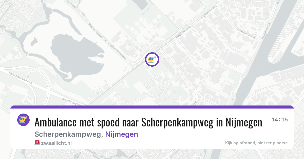 Ambulance met spoed naar Scherpenkampweg in Nijmegen — 16 feb 2026