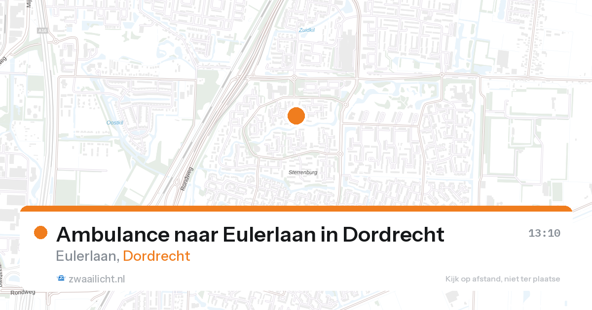 Ambulance naar Eulerlaan in Dordrecht — 27 aug 2026