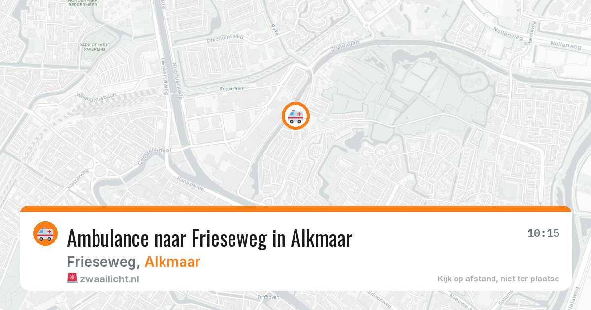 Ambulance naar Frieseweg in Alkmaar — 25 jan 2026