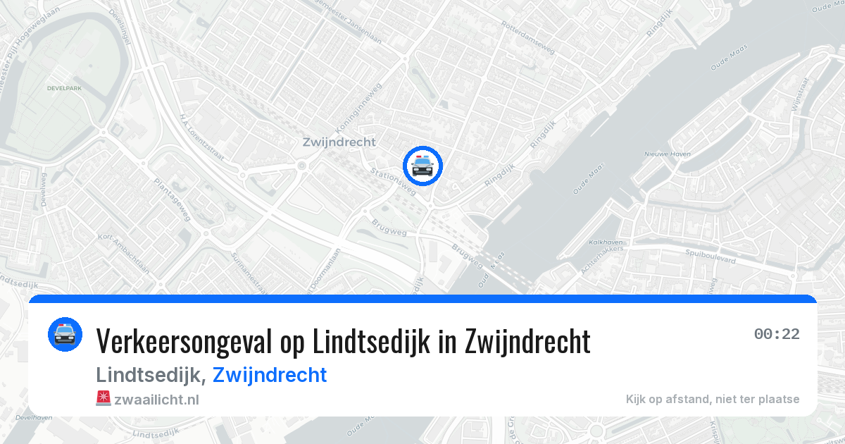 Verkeersongeval op Lindtsedijk in Zwijndrecht — 14 jun 2026