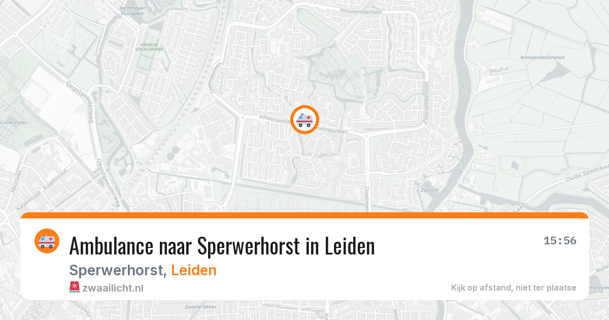 Ambulance naar Sperwerhorst in Leiden — 18 mrt 2026