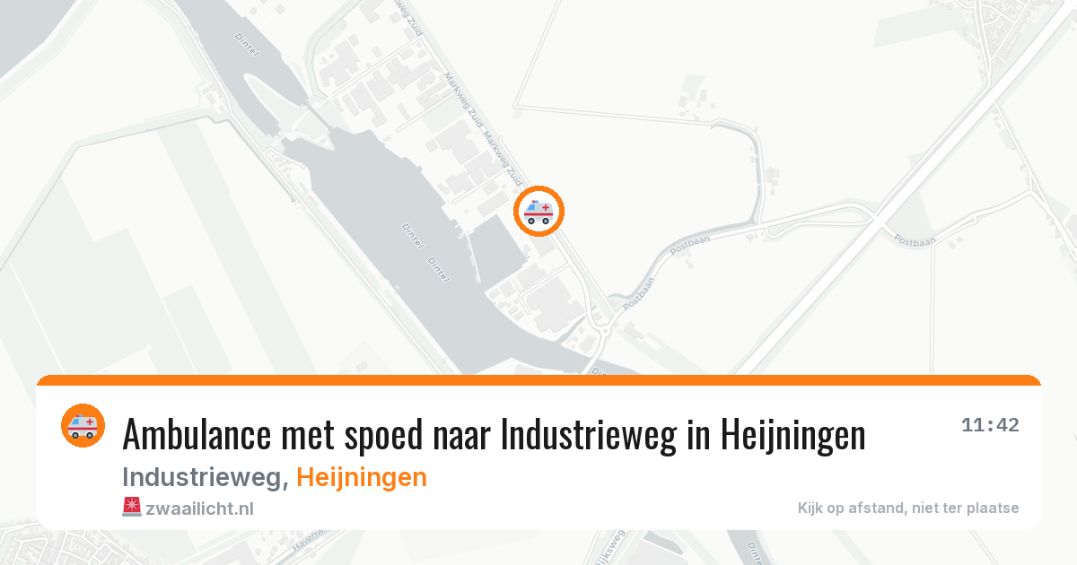 Ambulance met spoed naar Industrieweg in Heijningen — 17 mrt 2026