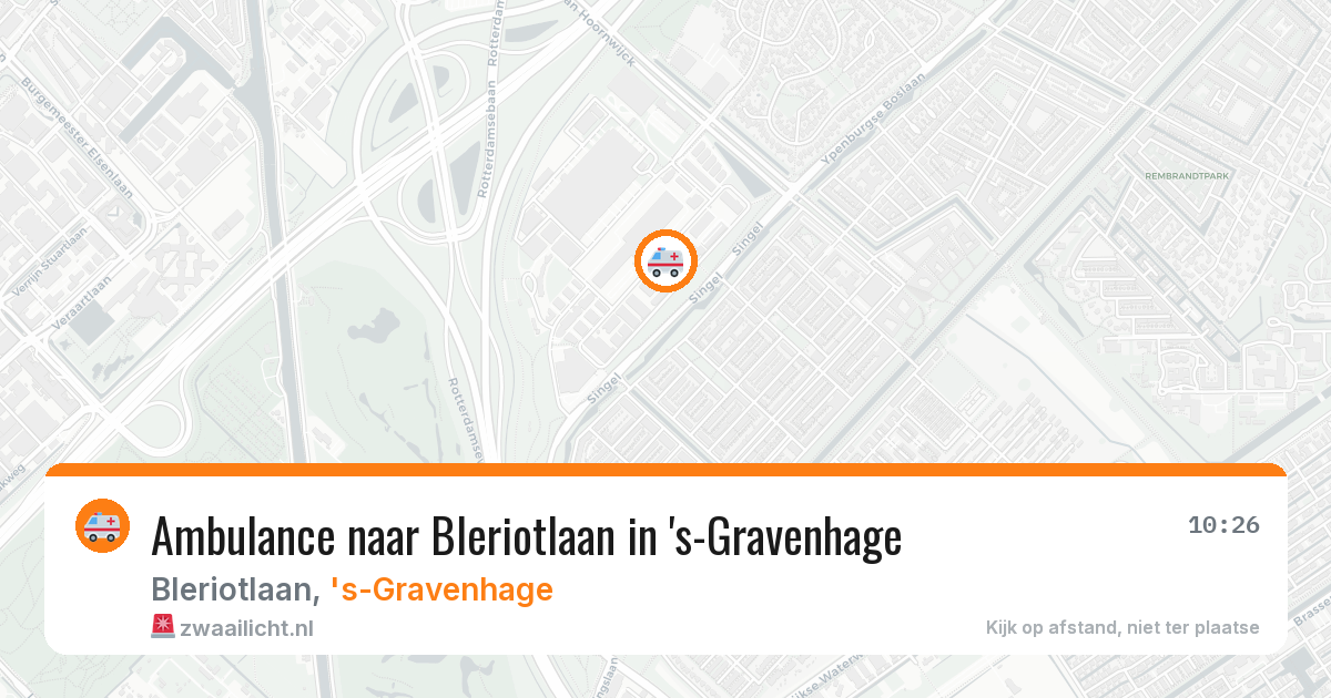 Ambulance naar Bleriotlaan in 's-Gravenhage — 4 aug 2026