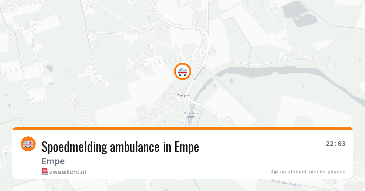 Spoedmelding ambulance in Empe — 25 jun 2026