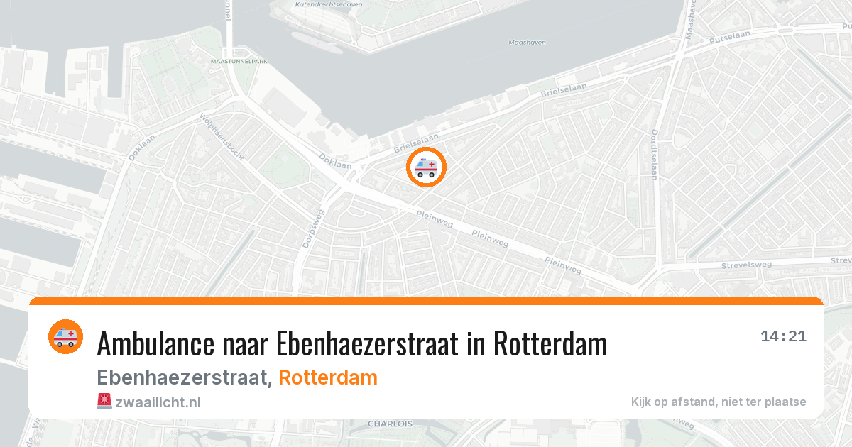 Ambulance naar Ebenhaezerstraat in Rotterdam — 28 jun 2026