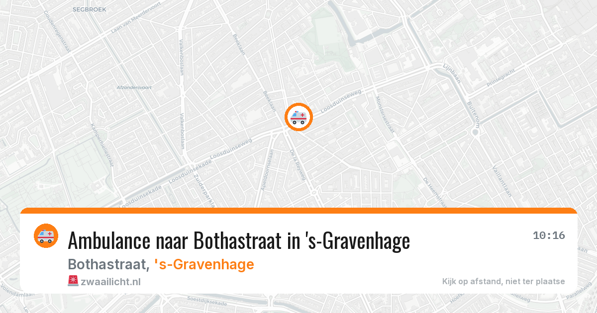 Ambulance naar Bothastraat in 's-Gravenhage — 18 jun 2026