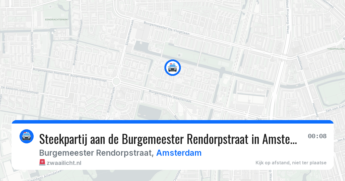 Steekpartij aan de Burgemeester Rendorpstraat in Amsterdam — 11 jul 2026