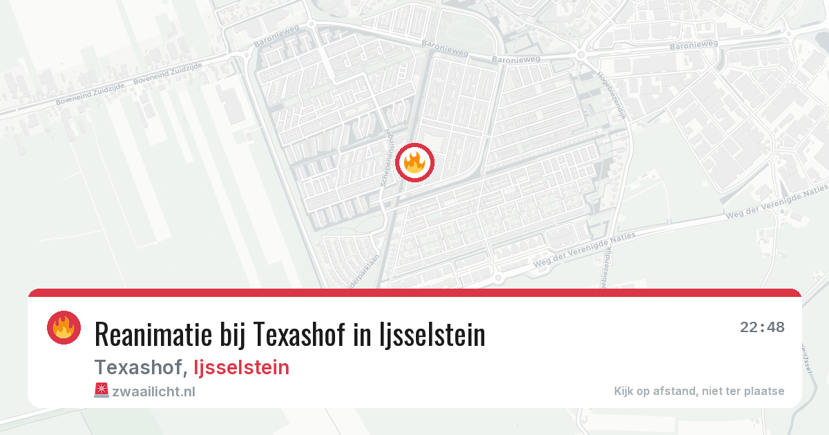 Reanimatie bij Texashof in Ijsselstein — 8 mrt 2026