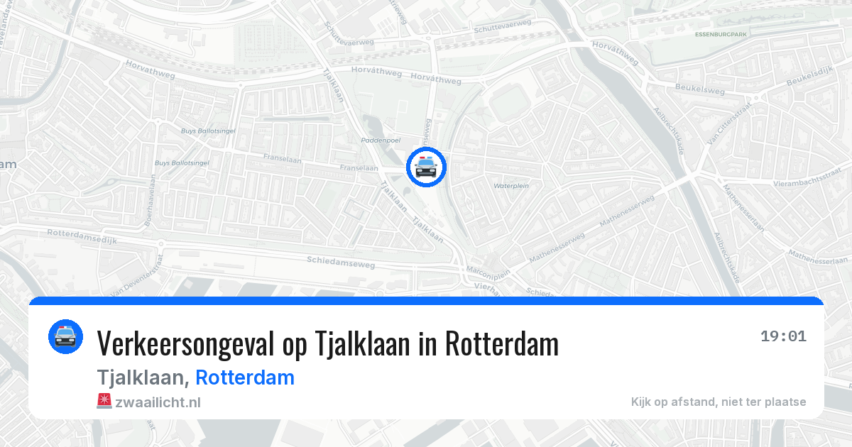 Verkeersongeval op Tjalklaan in Rotterdam — 6 mei 2026