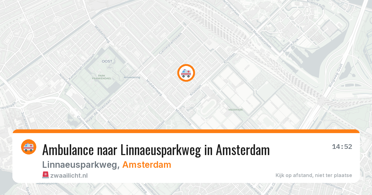 Ambulance naar Linnaeusparkweg in Amsterdam — 8 apr 2026