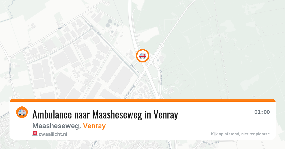 Ambulance naar Maasheseweg in Venray — 3 aug 2026