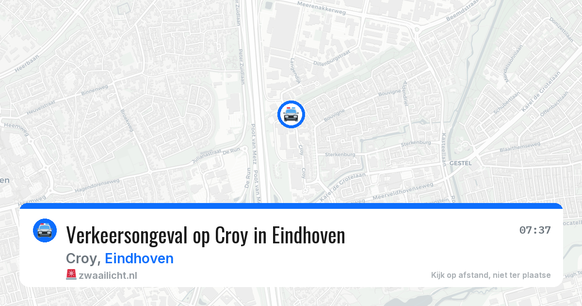 Verkeersongeval op Croy in Eindhoven — 3 feb 2026