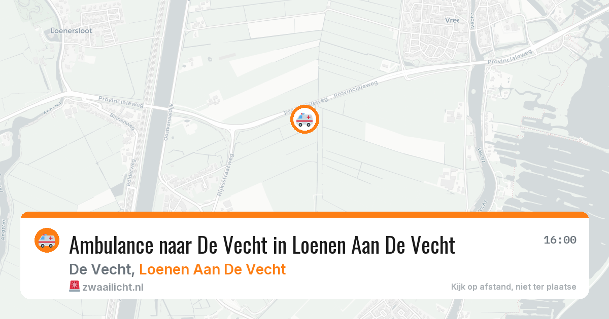 Ambulance naar De Vecht in Loenen Aan De Vecht — 14 aug 2026