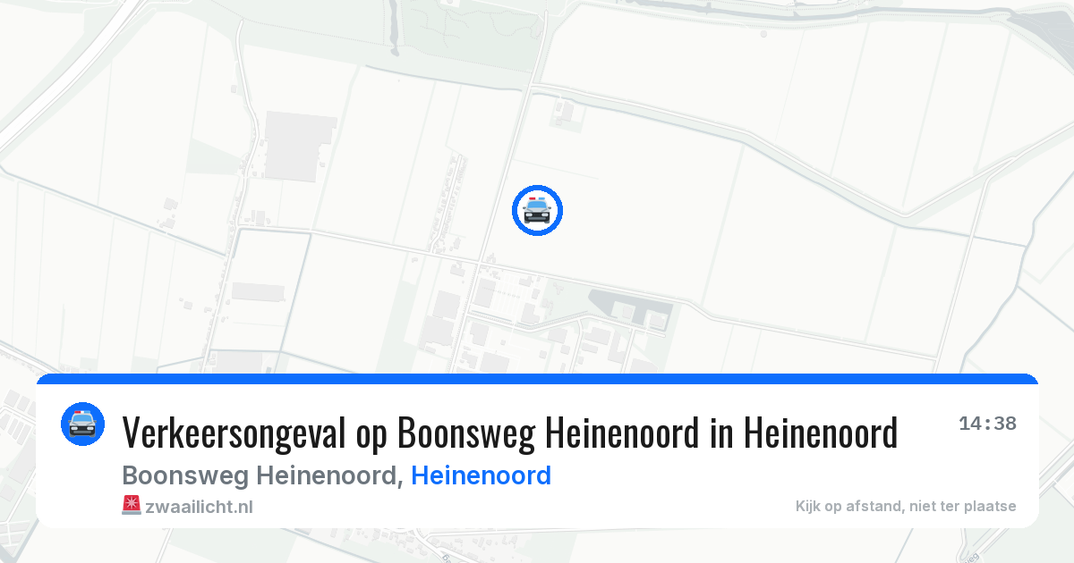 Verkeersongeval op Boonsweg Heinenoord in Heinenoord — 23 jul 2026