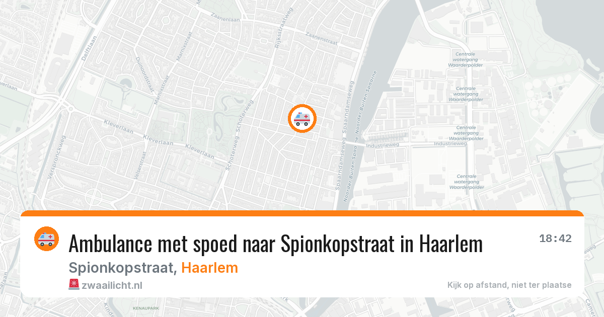 Ambulance met spoed naar Spionkopstraat in Haarlem — 12 apr 2026