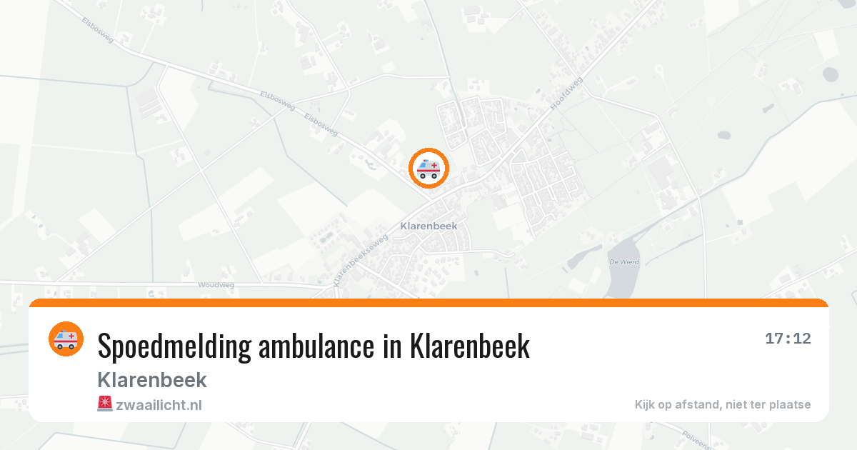 Spoedmelding ambulance in Klarenbeek — 23 apr 2026