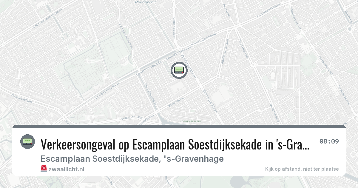 Verkeersongeval op Escamplaan Soestdijksekade in 's-Gravenhage — 4 feb 2026