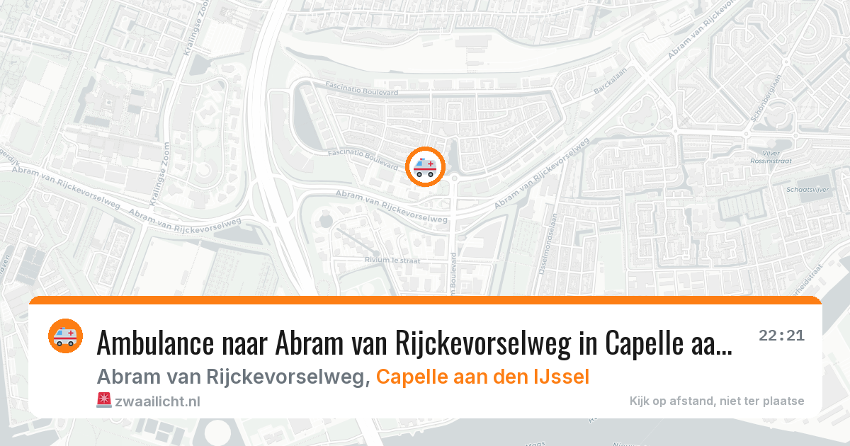 Ambulance naar Abram van Rijckevorselweg in Capelle aan den IJssel — 7 mei 2026