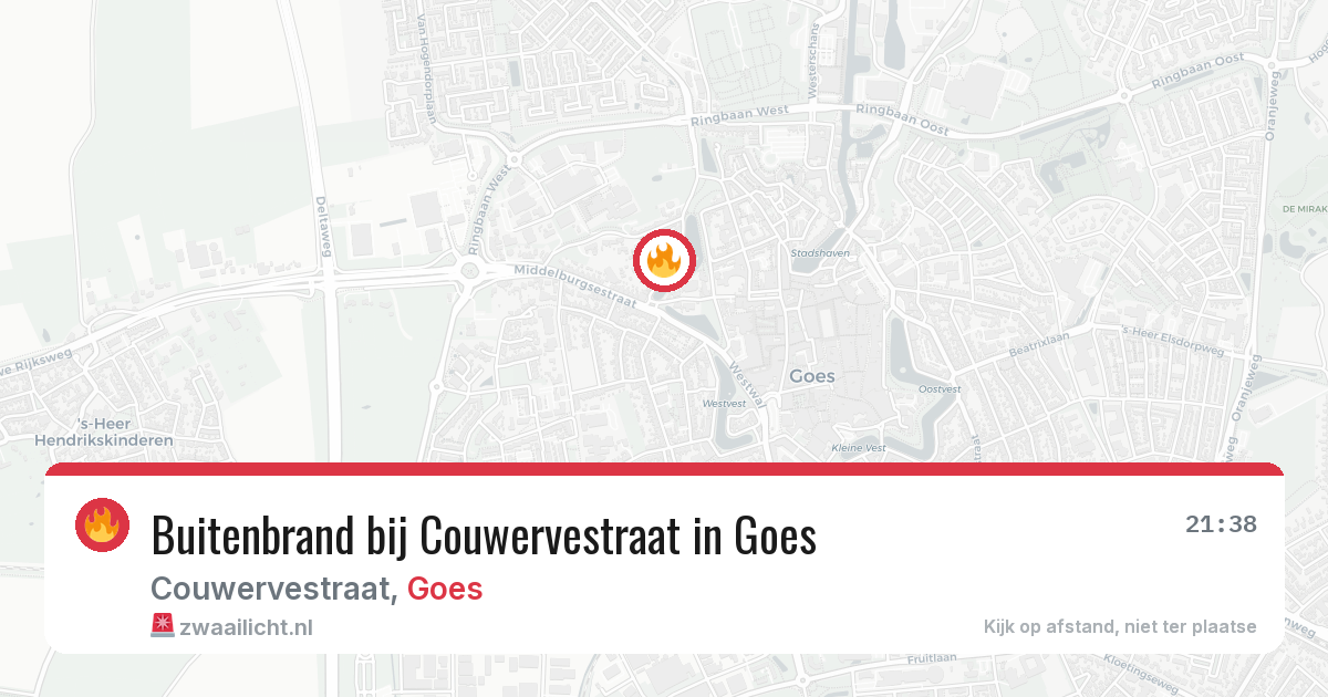 Buitenbrand bij Couwervestraat in Goes — 8 jul 2026
