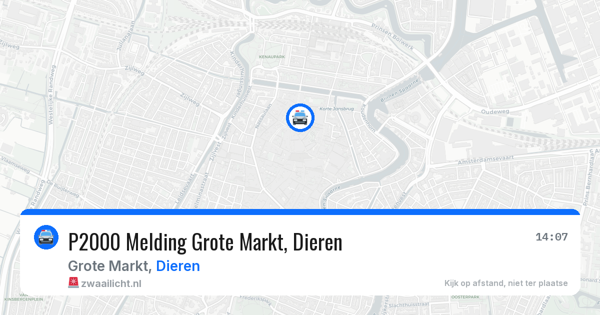 P2000 Melding Grote Markt, Dieren — 7 apr 2026