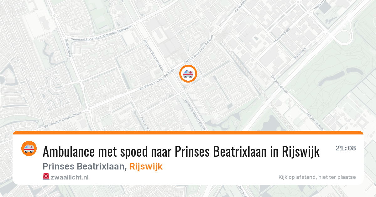 Ambulance met spoed naar Prinses Beatrixlaan in Rijswijk — 13 aug 2026