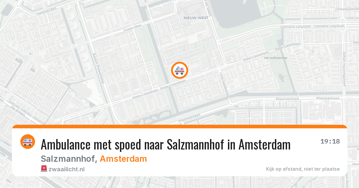 Ambulance met spoed naar Salzmannhof in Amsterdam — 24 jun 2026